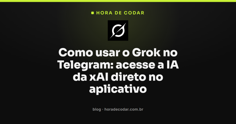 Como usar o Grok no Telegram: acesse a IA da xAI direto no aplicativo