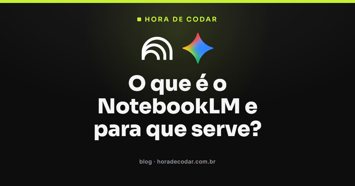 Interface do NotebookLM com fontes carregadas e painel de geração de podcast, quiz e slides
