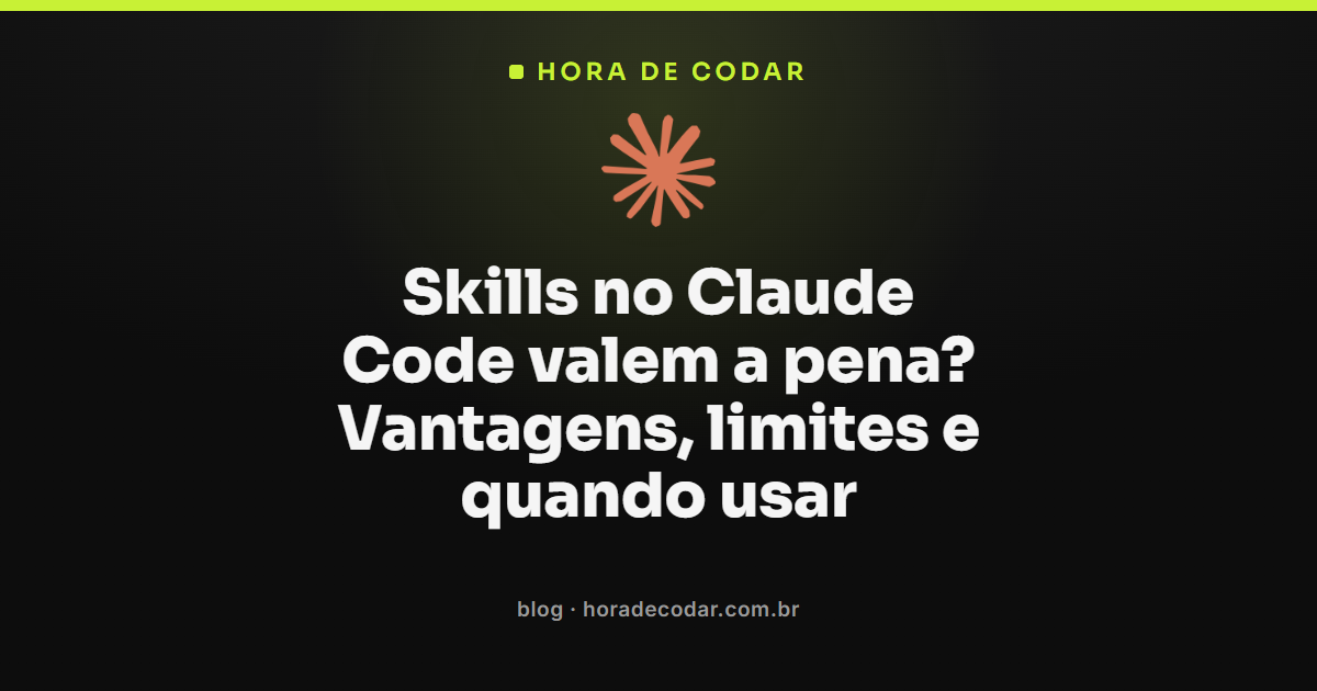 arquivo SKILL.md com instruções de uma skill no Claude Code aberto no terminal