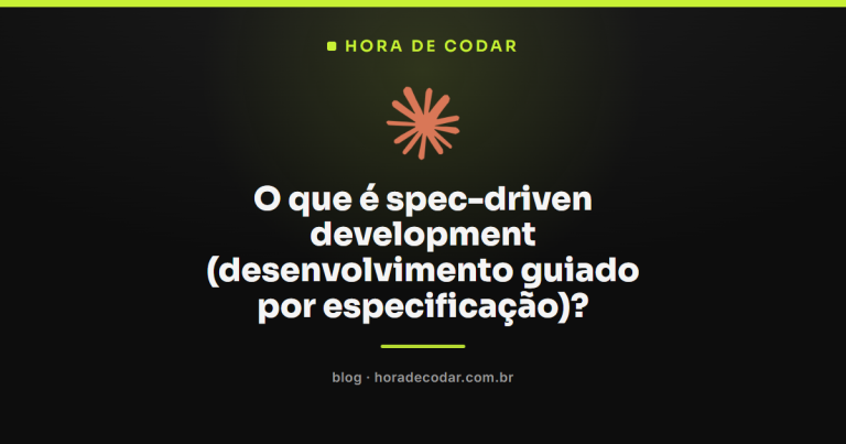 O que é spec-driven development (desenvolvimento guiado por especificação)?