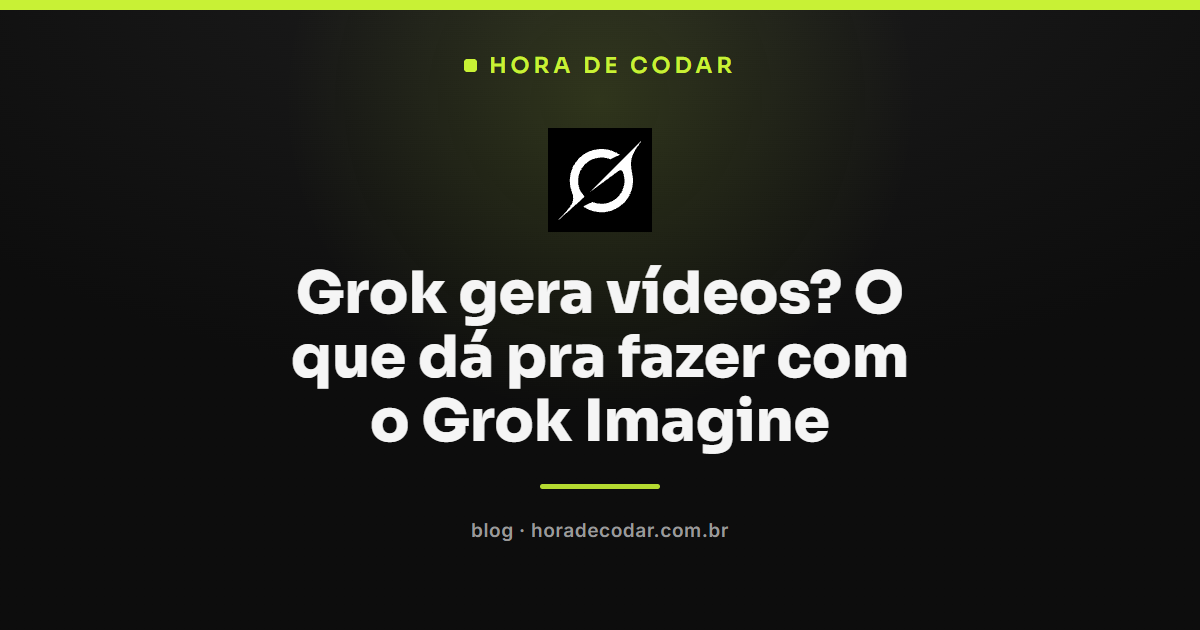 Tela do Grok Imagine exibindo a geração de vídeos no Grok a partir de texto e imagem