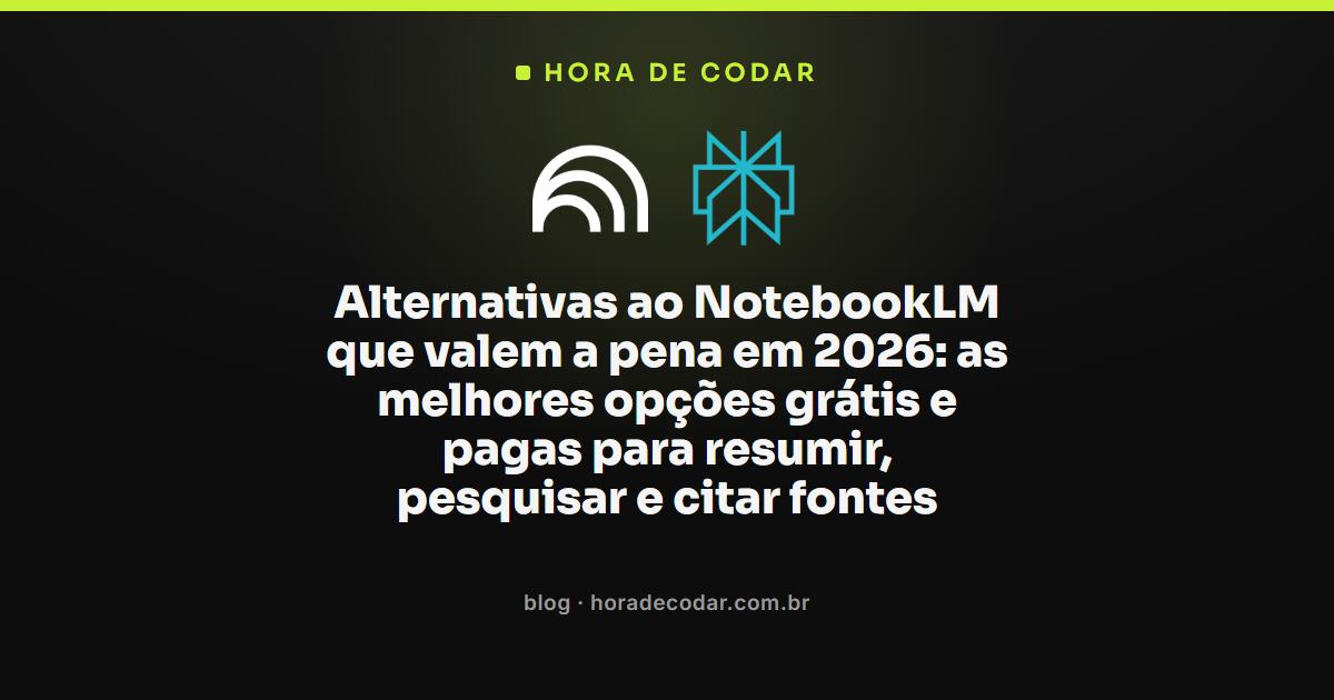alternativas ao NotebookLM para resumir, pesquisar e citar fontes