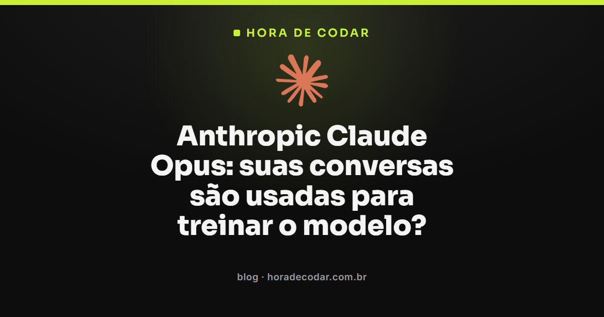 configuração de privacidade de dados da Anthropic Claude Opus em claude.ai
