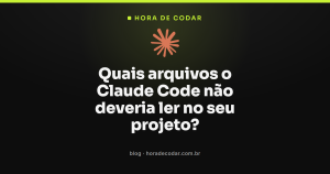 Quais arquivos o Claude Code não deveria ler no seu projeto?