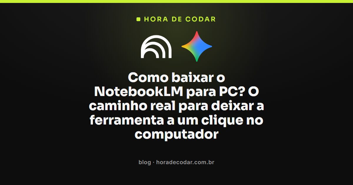 como baixar NotebookLM para PC instalando a página como app no Chrome