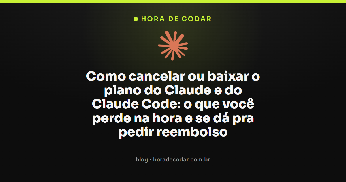 passo a passo para cancelar plano do Claude e do Claude Code no menu de billing