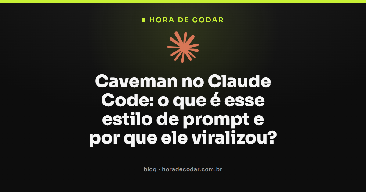 estilo caveman claude code com respostas curtas e diretas no terminal