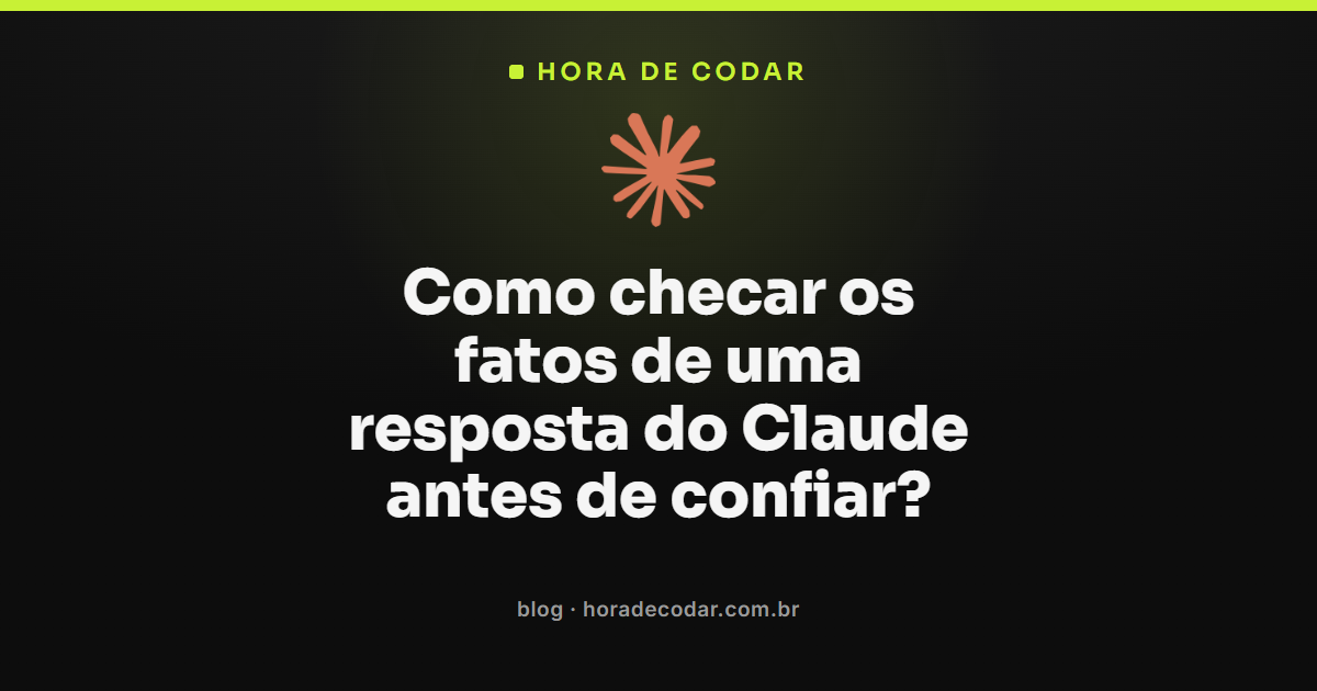 checagem de fatos do Claude com busca na web e citação de fonte