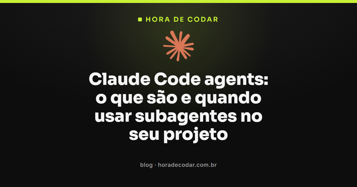 ilustração mostrando como funcionam os Claude Code agents e subagentes isolados
