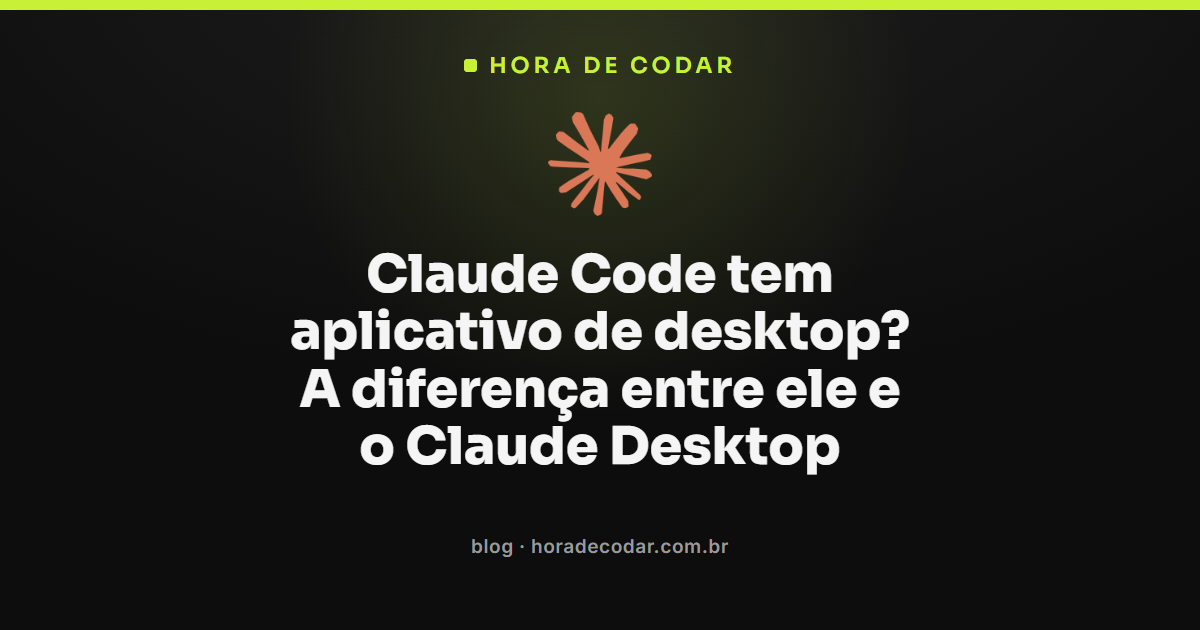 tela do Claude Code desktop app mostrando as abas Chat, Cowork e Code no Claude Desktop