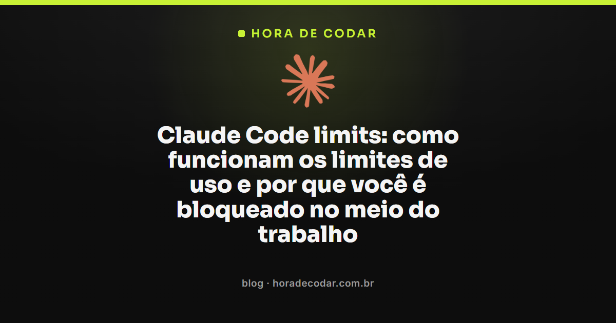 como funcionam os limites de uso do Claude Code