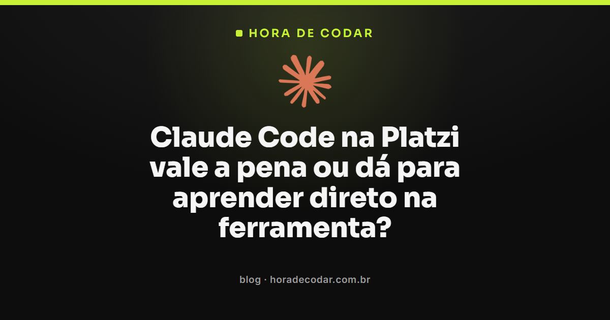 curso Claude Code Platzi comparado com a ferramenta oficial da Anthropic