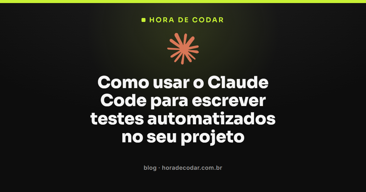 fluxo de TDD com Claude Code para testes automatizados no terminal