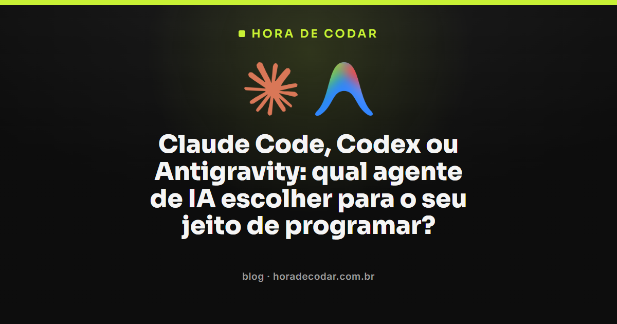 comparativo Claude Code vs Codex vs Antigravity para escolher o agente de IA certo