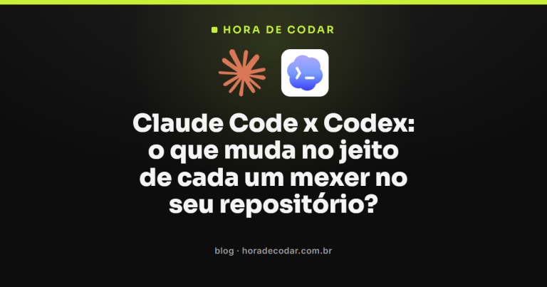 Claude Code x Codex: o que muda no jeito de cada um mexer no seu repositório?