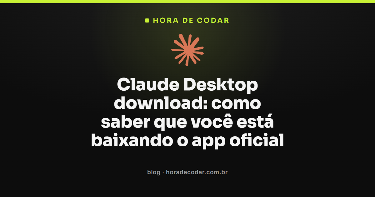 tela de download oficial do Claude Desktop no site da Anthropic