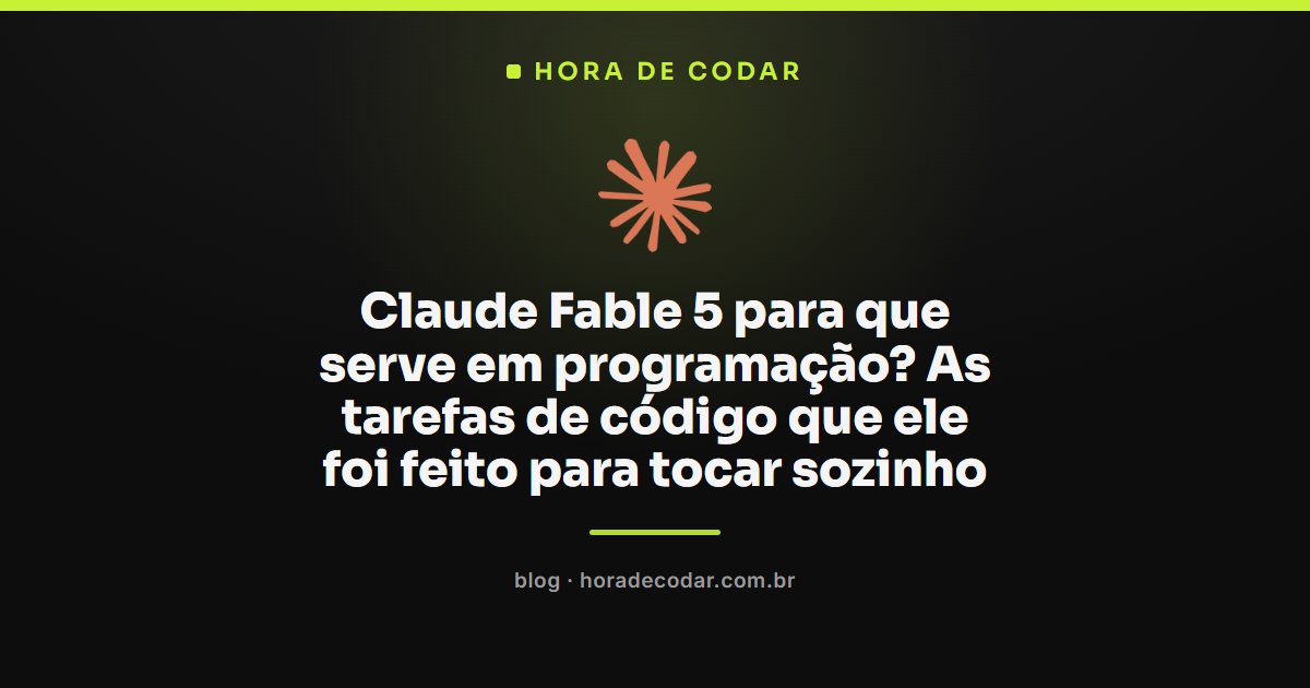 Claude Fable 5 para que serve em tarefas de código