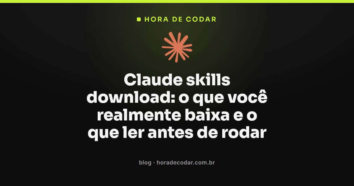 arquivo SKILL.md aberto mostrando o que um claude skills download realmente instala