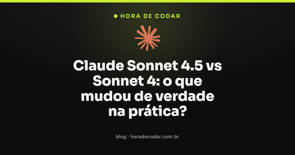 comparação entre claude sonnet 4.5 e sonnet 4 mostrando ganhos de benchmark