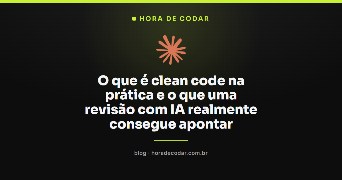 revisão de clean code apontada pela IA no Claude Code