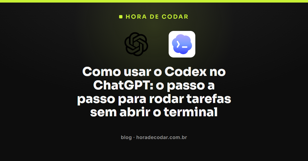 passo a passo para usar o Codex no ChatGPT sem terminal