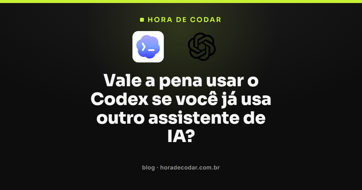 Codex da OpenAI ao lado de outro assistente de IA na tela
