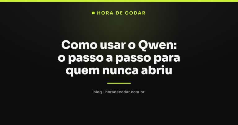Como usar o Qwen: o passo a passo para quem nunca abriu
