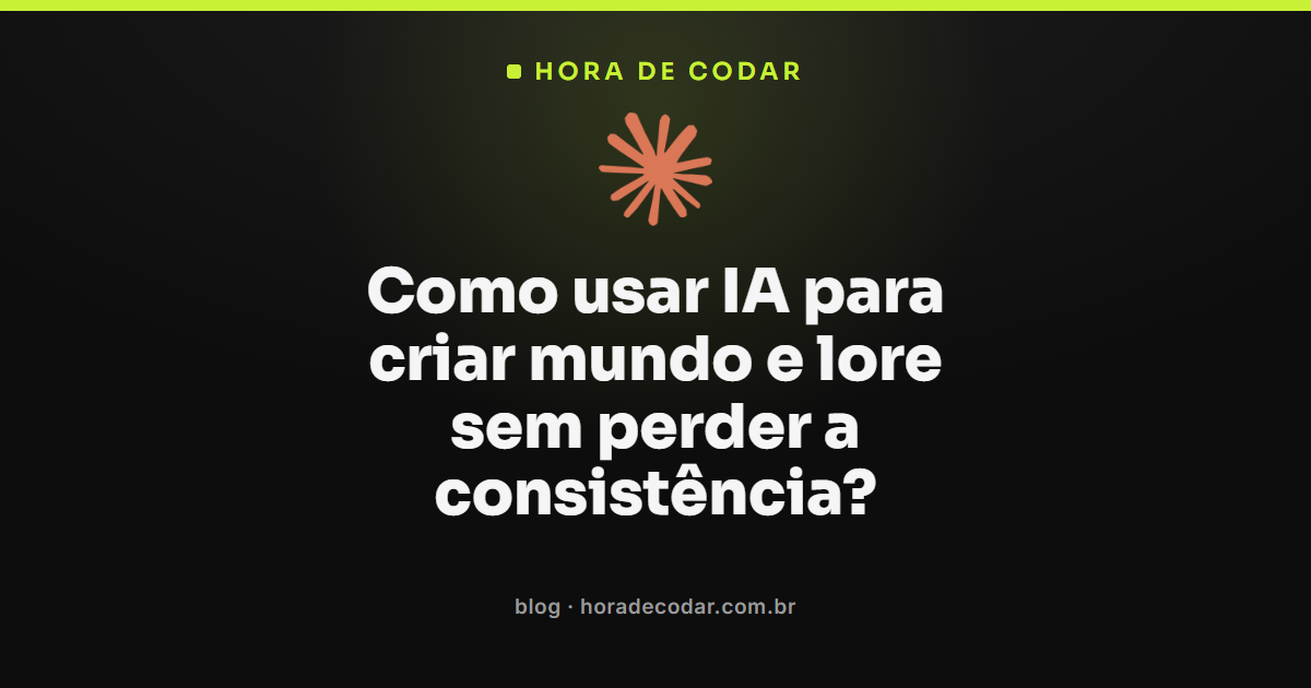 personagens, linha do tempo e regras de um mundo fictício organizados em arquivos para criar lore com IA
