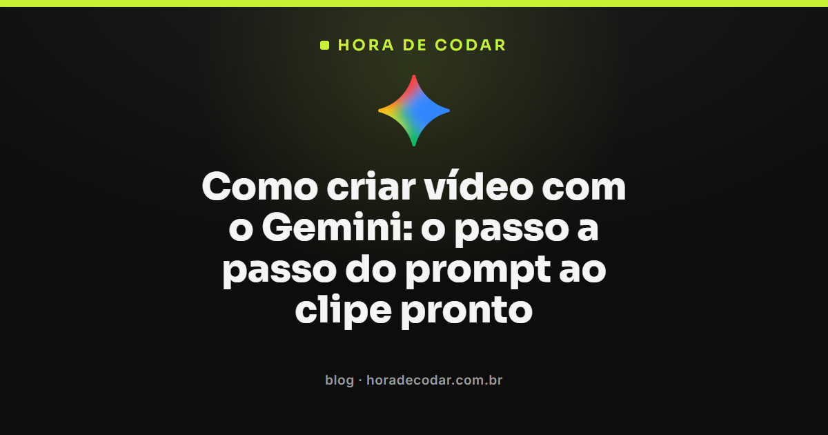 passo a passo para criar vídeo com Gemini no app