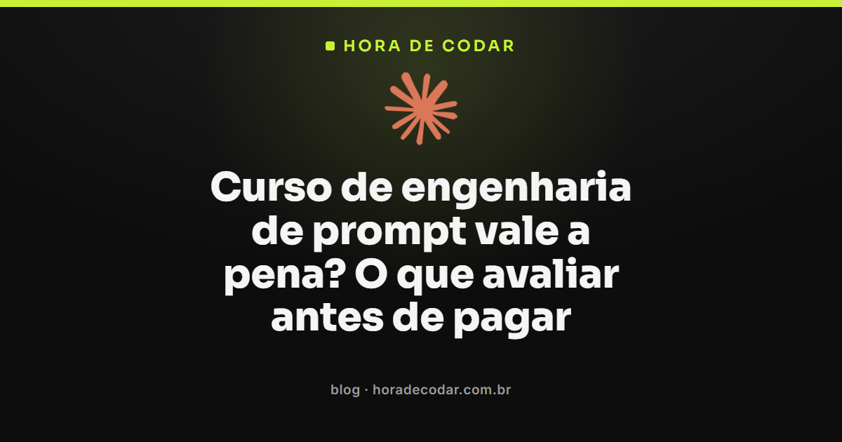 checklist para avaliar um curso de engenharia de prompt antes de pagar