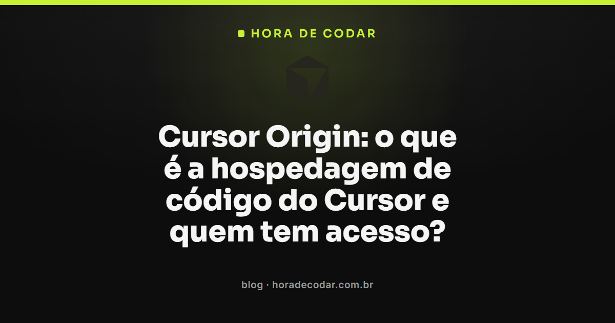 Cursor Origin, a nova hospedagem de código do Cursor em early beta