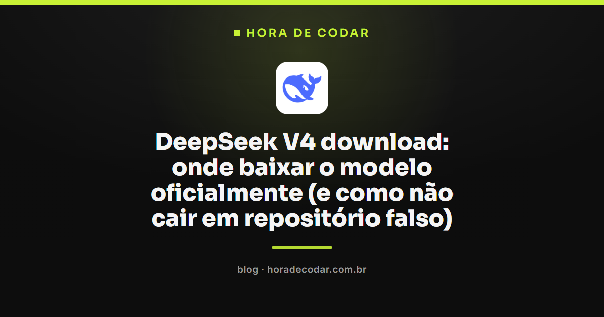 download oficial do DeepSeek V4 no Hugging Face