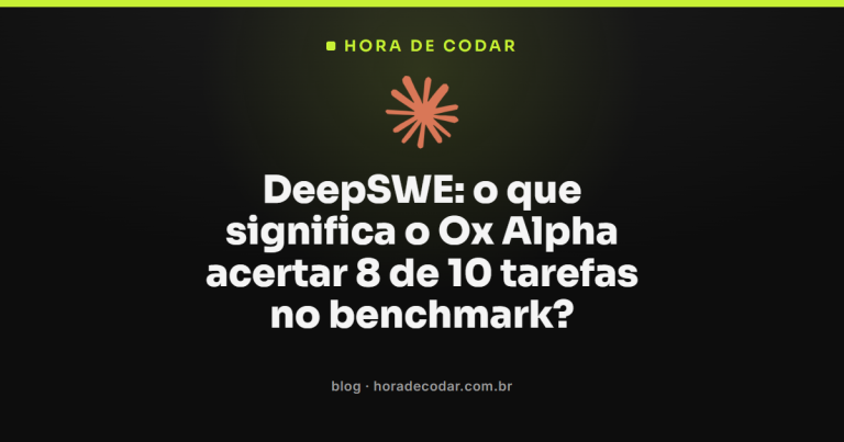 DeepSWE: o que significa o Ox Alpha acertar 8 de 10 tarefas no benchmark?