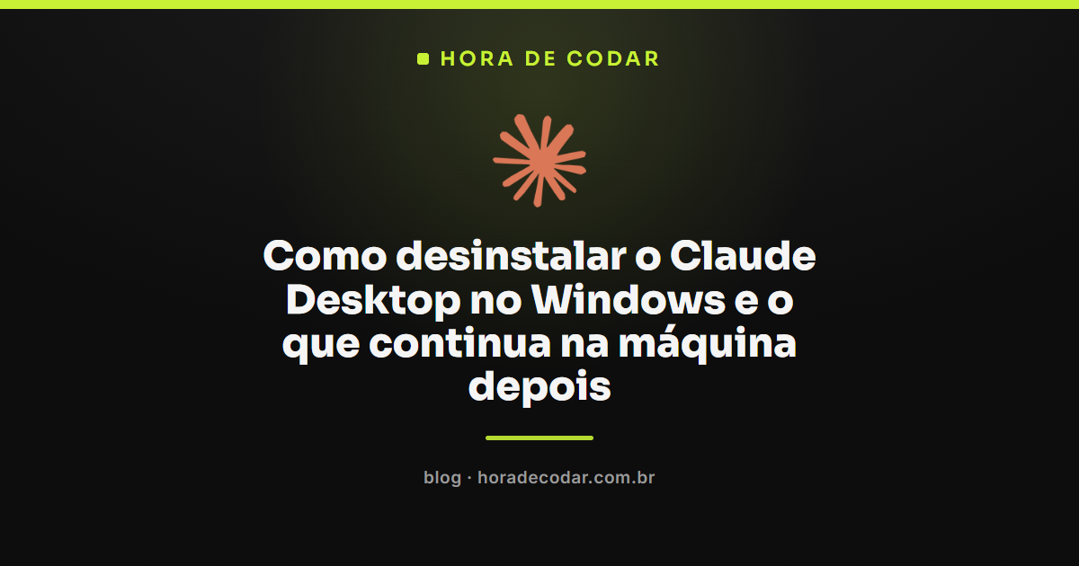 tela de configurações do Windows mostrando como desinstalar o Claude Desktop