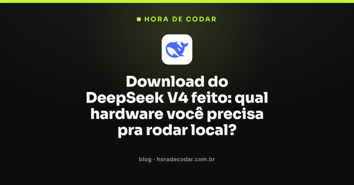memória necessária após o download do DeepSeek V4 para rodar local