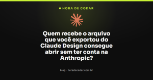 Quem recebe o arquivo que você exportou do Claude Design consegue abrir sem ter conta na Anthropic?