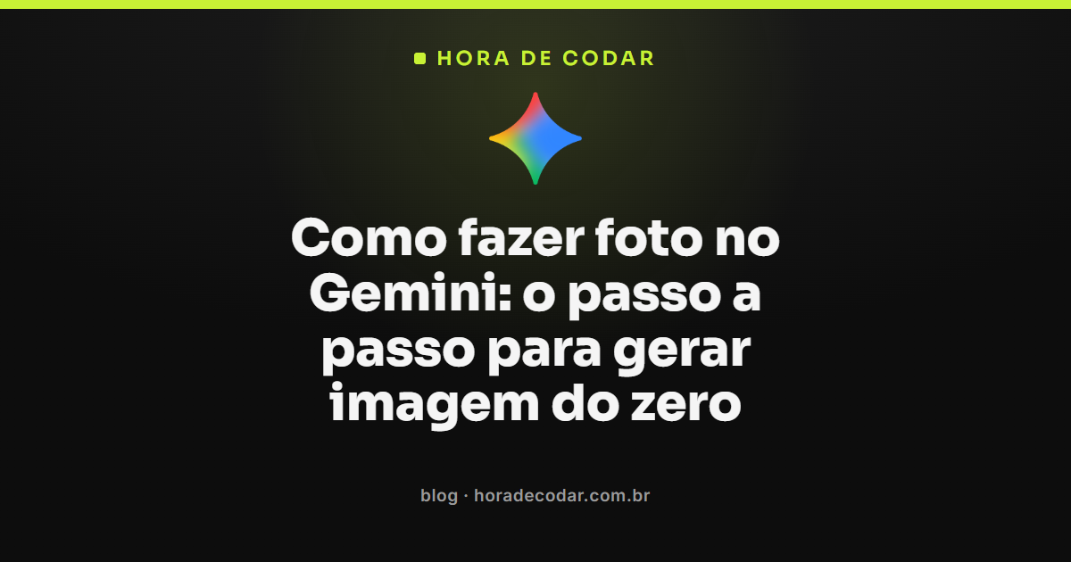 como fazer foto no Gemini na tela de criação de imagem