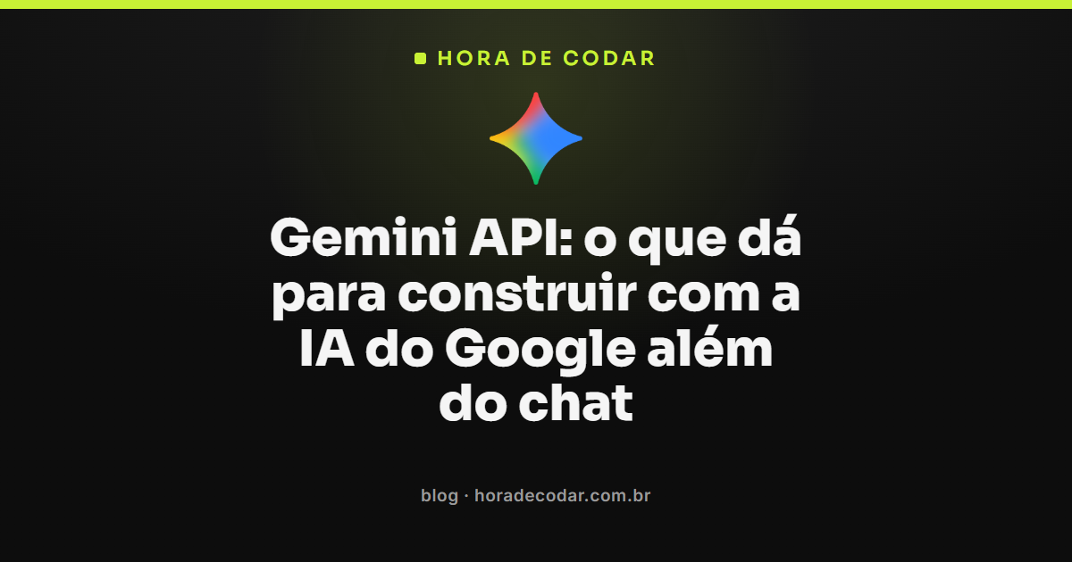 recursos da Gemini API do Google além do chat