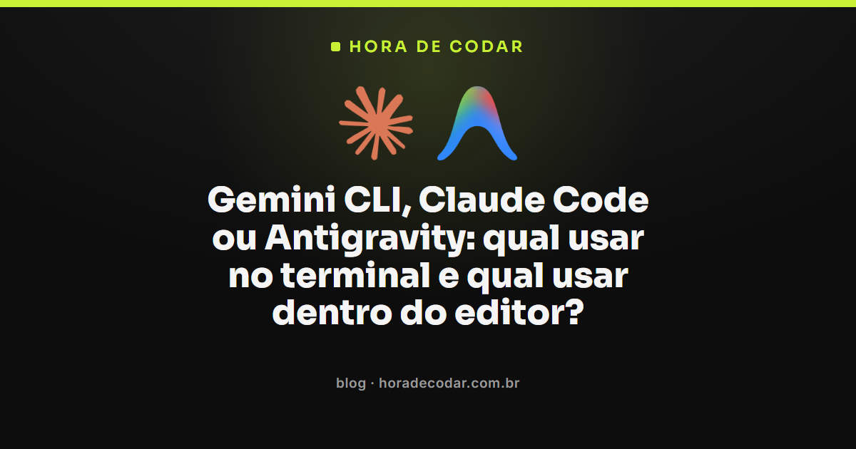 Gemini CLI vs Claude Code comparados no terminal e no editor de código