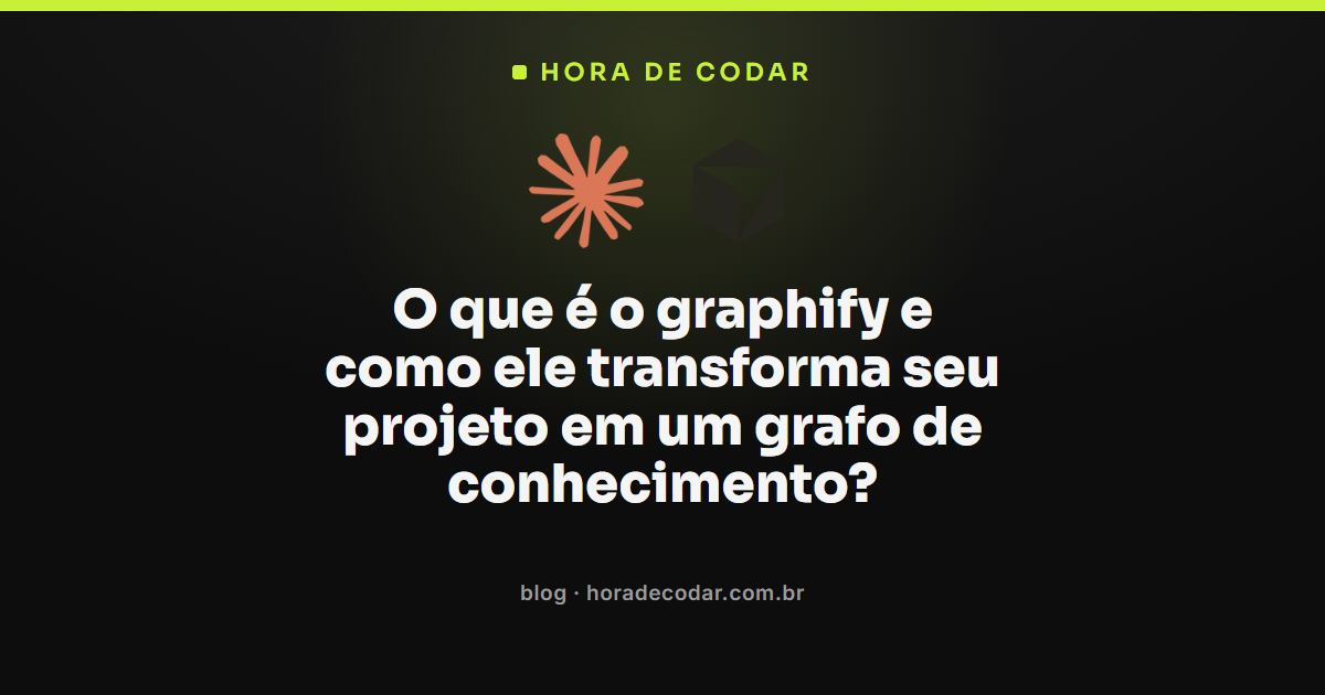 ilustração do graphify transformando um projeto em grafo de conhecimento