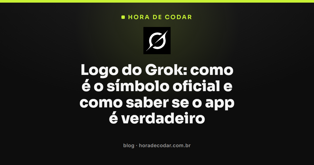 logo do Grok em fundo preto ao lado do símbolo oficial do app