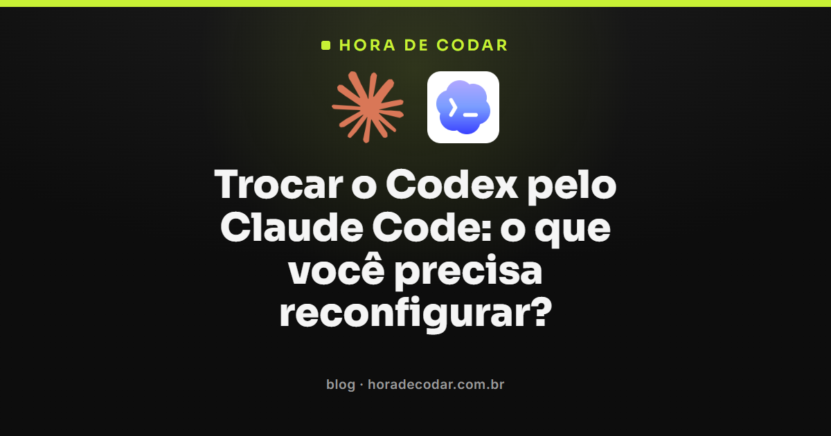 comparação de configurações ao migrar do Codex para o Claude Code