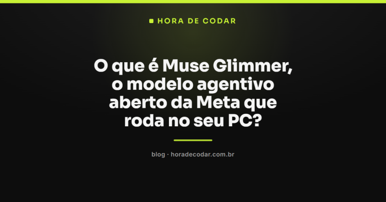 O que é Muse Glimmer, o modelo agentivo aberto da Meta que roda no seu PC?