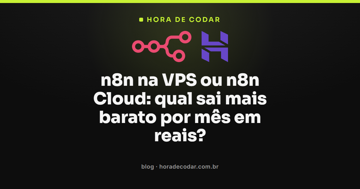 comparativo de preço entre n8n Cloud ou VPS por mês em reais