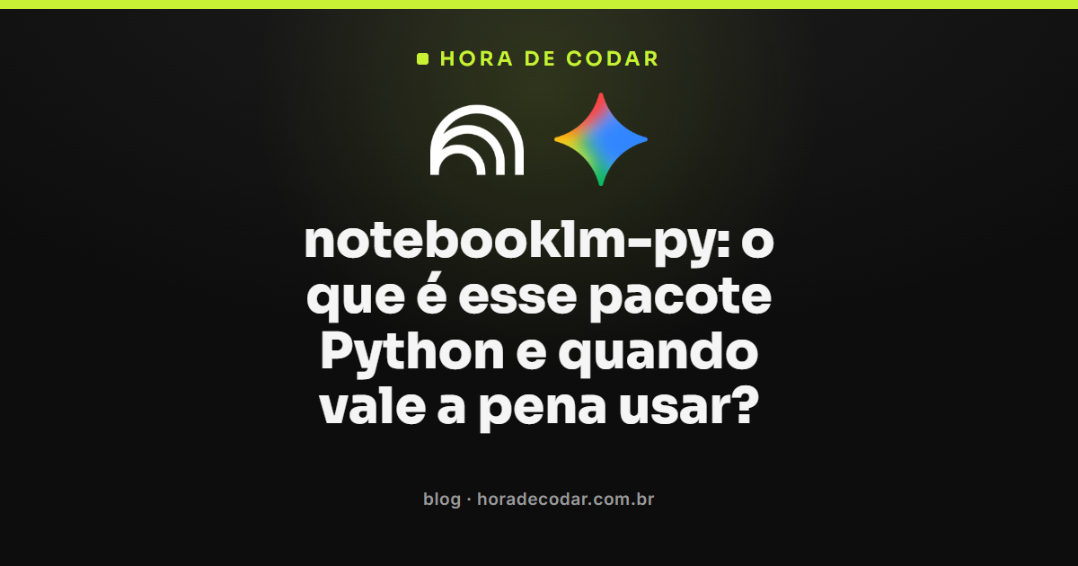 pacote notebooklm-py em Python acessando o NotebookLM via linha de comando