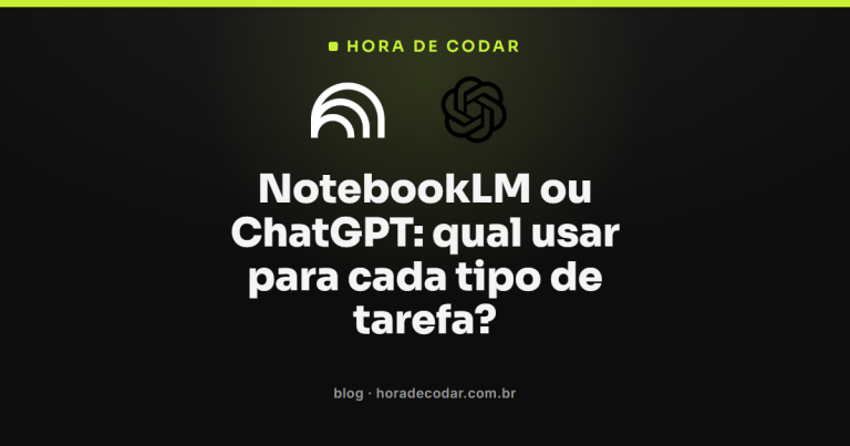 NotebookLM ou ChatGPT: qual usar para cada tipo de tarefa?
