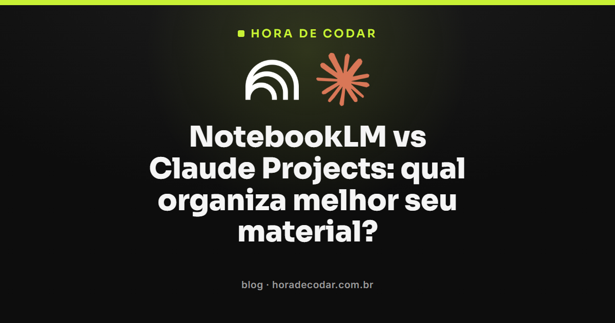 comparação entre NotebookLM vs Claude Projects para organizar documentos