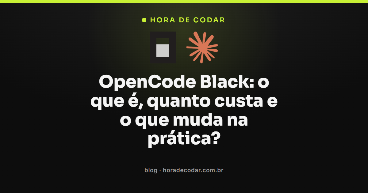 tela oficial do OpenCode Black mostrando os planos de assinatura