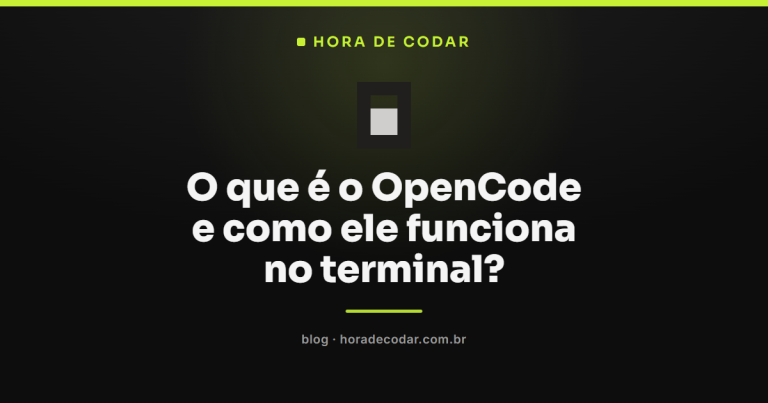 O que é o OpenCode e como ele funciona no terminal?
