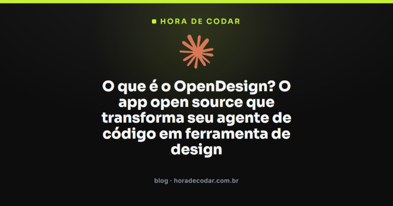 O que é o OpenDesign? O app open source que transforma seu agente de código em ferramenta de design
